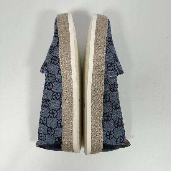 Giani Bernini Shoes Women's 10 Blue Archerr Memory Foam Monogram Espadrille - Picture 6 of 11